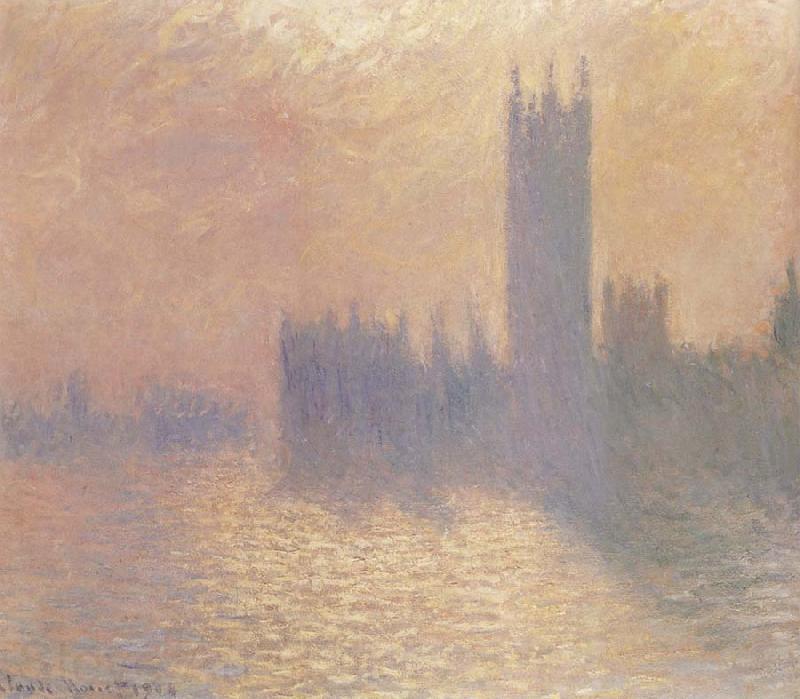 Claude Monet Houses of Parliament,London,Stormy Sky Spain oil painting art